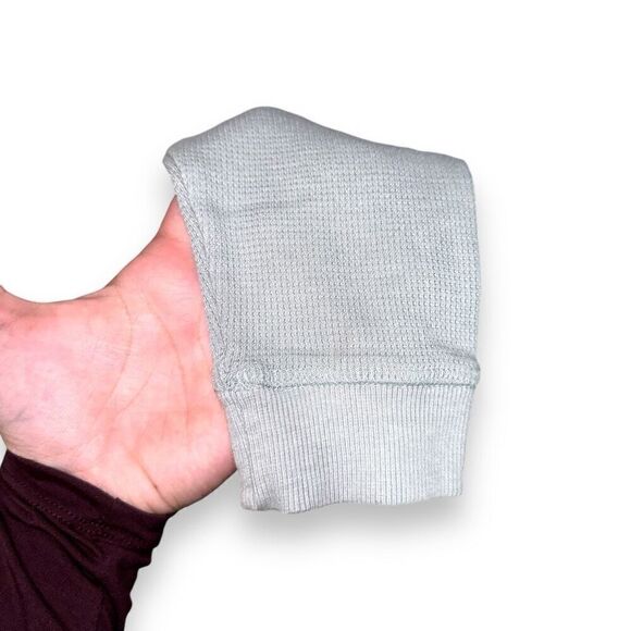 Cuffy’s Cape Cod Waffle Knit Hoodie in Sage Green Sz M - Picture 6 of 8